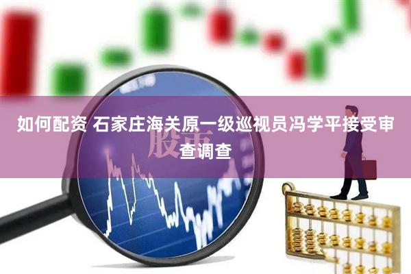 如何配资 石家庄海关原一级巡视员冯学平接受审查调查