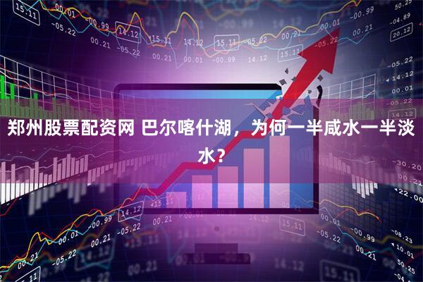 郑州股票配资网 巴尔喀什湖，为何一半咸水一半淡水？